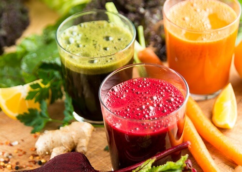 χυμός συν + για απώλεια βάρους αδυνατίστε με βραστά λαχανικά