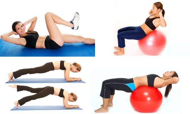 Ασκήσεις για πιο λεπτή μέση - Γυναίκα κάνει διάφορες ασκήσεις για τη μέση