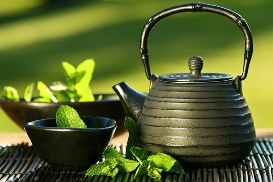 φυσικά ροφήματα με πράσινο τσάι