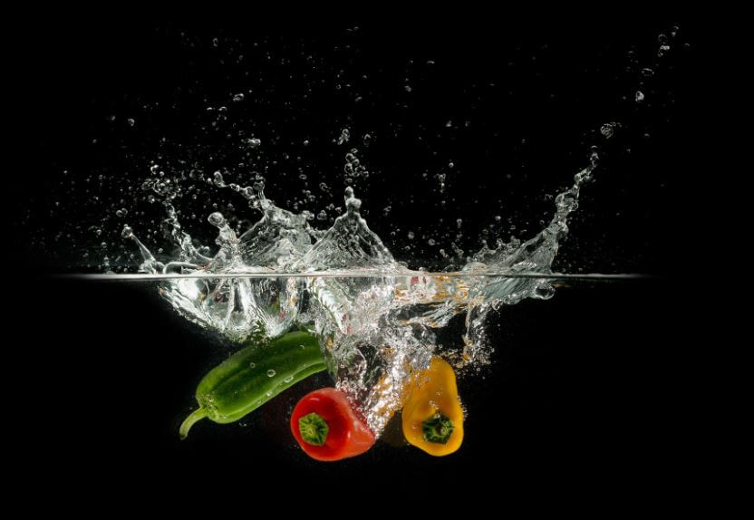 πλύσιμο των λαχανικών