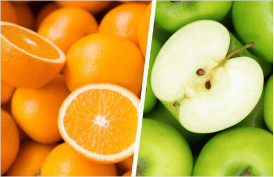 μήλα και πορτοκάλια