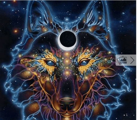 Λύκος και φεγγάρι