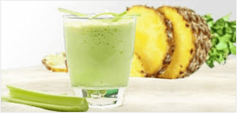 Smoothie αδυνατίσματος με ανανά και σέλινο