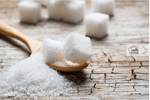 σώμα κλεψύδρα και ζάχαρη