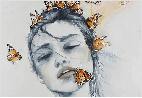 Εκφράζετε καθημερινά την αγάπη σας - Γυναίκα και πεταλούδες