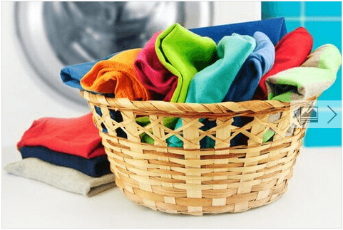 Σπιτικό μαλακτικό ρούχων - Ρούχα σε καλάθι