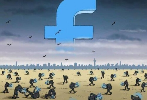 Άνθρωποι προσκολλημένοι στο Facebook