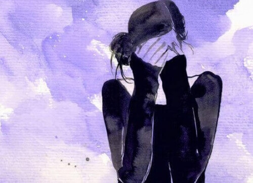 Μελαγχολία και κατάθλιψη- Γυναίκα κρύβει το πρόσωπό της