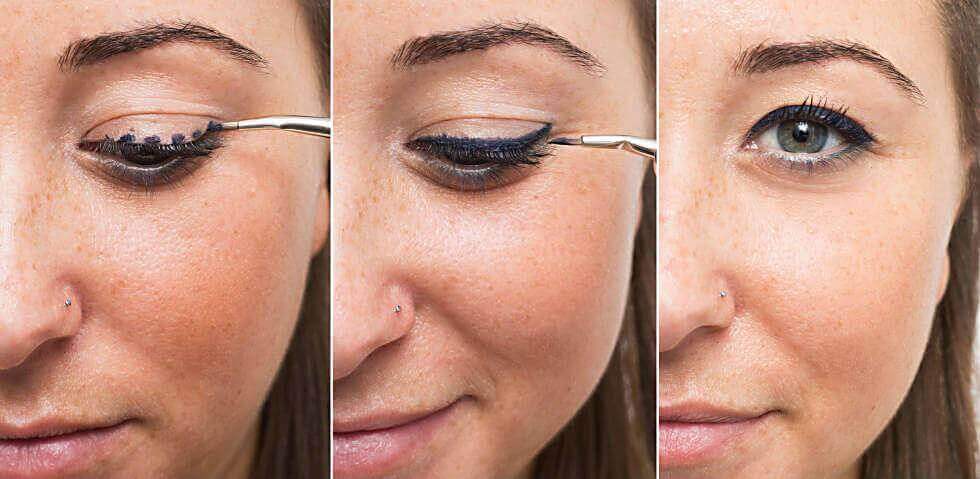 Εφαρμογή eyeliner, τελείες καθοδήγησης
