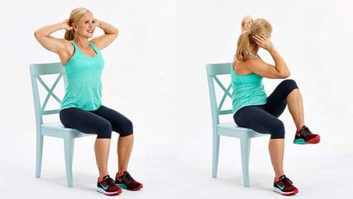 ασκήσεις με καρέκλα για να μειώσετε το κοιλιακό λίπος