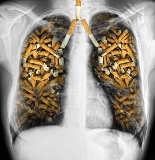 πνεύμονες με τσιγάρα