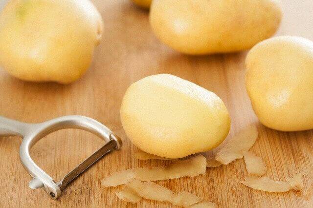 οργανικές πατάτες χωρίς φλούδα
