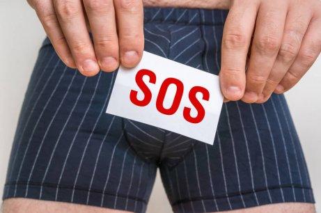 Άνδρας με πρόβλημα παραφίμωσης