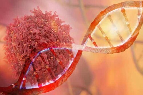 Αλυσίδα DNA και καρκινικό κύτταρο